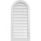 Ekena Millwork Round Top Surface Mount PVC Gable Vent w/ 2"W x 2"P Brickmould Sill Frame, 18"W x 38"H GVPRT18X3803SN - alternate 1